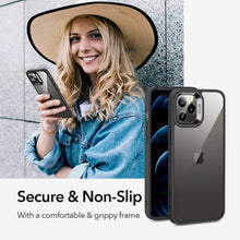 Заредете изображение във визуализатора на галерията – ESR Classic Hybrid for IPHONE 12 PRO MAX black transparent - TopMag
