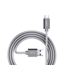 Заредете изображение във визуализатора на галерията – Esr кабел Type-C с двойна оплетка сив - TopMag
