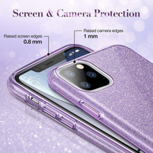 Заредете изображение във визуализатора на галерията – Esr makeup glitter гръб за iPhone 11 ( 6.1 ) лилав - TopMag
