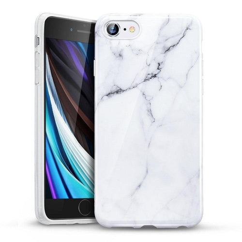 Esr marble гръб за iPhone 7 / 8 / SE 2020 бял - TopMag