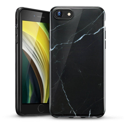 Esr marble гръб за iPhone 7 / 8 / SE 2020 черен - TopMag