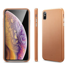 Заредете изображение във визуализатора на галерията – Esr oxford кожен гръб за iPhone xs max кафяв - TopMag
