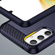 Заредете изображение във визуализатора на галерията – Carbon Case for Samsung Galaxy A34 5G flexible silicone carbon cover blue
