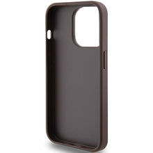Заредете изображение във визуализатора на галерията – Original Case GUESS 4G Metal Gold Logo GUHCP15LG4GFBR for Iphone 15 Pro brown
