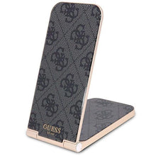 Заредете изображение във визуализатора на галерията – Guess 4G Pattern MagSafe foldable 2in1 15W inductive charger - black
