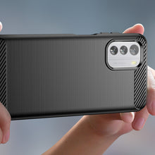 Заредете изображение във визуализатора на галерията – Carbon Case cover for Nokia G60 flexible silicone carbon cover black
