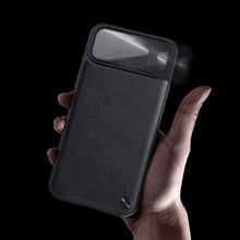 Заредете изображение във визуализатора на галерията – Nillkin CamShield Leather S Case iPhone 14 Pro Max cover with camera cover green
