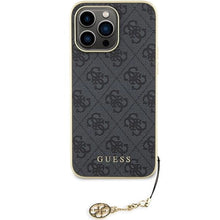 Заредете изображение във визуализатора на галерията – Guess 4G Charms Collection case for iPhone 15 Pro Max - gray
