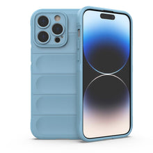 Заредете изображение във визуализатора на галерията – Magic Shield Case case for iPhone 14 Pro Max flexible armored case light blue
