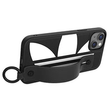 Заредете изображение във визуализатора на галерията – Adidas OR Hand Strap Case iPhone 14 Plus 6.7" black-white/black-white 50215
