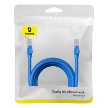 Заредете изображение във визуализатора на галерията – Baseus High Speed ​​Cat 6 RJ-45 1000Mb/s Ethernet cable 5m round - blue

