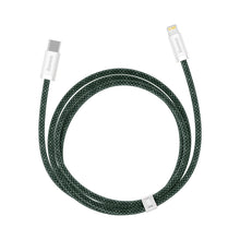 Заредете изображение във визуализатора на галерията – Baseus Dynamic 2 Series fast charging cable USB-C - Lightning 20W 480Mbps 1m green
