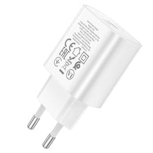 Заредете изображение във визуализатора на галерията – Hoco charger type c power delivery pd25w jetta n22 white - TopMag
