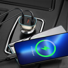 Заредете изображение във визуализатора на галерията – WiWU - Car Charger Wi-QC013 90W PD+QC 2x USB A + USB C
