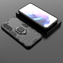 Заредете изображение във визуализатора на галерията – Ring Armor case for Samsung Galaxy S23+ armored cover magnetic holder ring black
