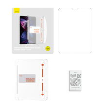 Заредете изображение във визуализатора на галерията – Baseus Crystal tempered glass for iPad 10.2'' (2019/2020/2021) / iPad Air 3 10.5'' + mounting kit - transparent
