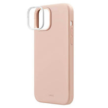 Заредете изображение във визуализатора на галерията – Uniq case Lino Hue iPhone 14 6.1" Magclick Charging pink/blush pink
