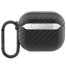 Заредете изображение във визуализатора на галерията – BMW BMA3WMPUCA2 AirPods 3 gen cover black/black Carbon Double Metal Logo
