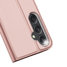 Заредете изображение във визуализатора на галерията – Wallet case with stand for Samsung Galaxy S23 FE Dux Ducis Skin Pro - pink
