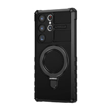 Заредете изображение във визуализатора на галерията – Tel Protect Armor Magsafe Metal Ring Case for Samsung Galaxy S23 Ultra black
