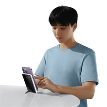 Заредете изображение във визуализатора на галерията – Baseus Magnetic Bracket Wireless Fast Charge Power Bank 10000mAh 20W Purple（With Xiaobai series fast charging Cable Type-C to Type-C 60W(20V/3A) 50cm White）
