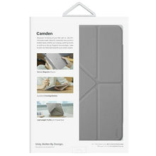 Заредете изображение във визуализатора на галерията – Uniq case Camden iPad 10 gen. (2022) grey/grey fossil Antimicrobial
