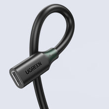 Заредете изображение във визуализатора на галерията – Ugreen cable extension adapter USB C (male) - USB C (female) 100W 10Gb/s 1m black

