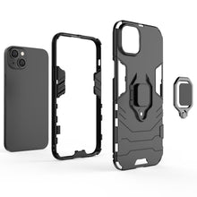 Заредете изображение във визуализатора на галерията – Ring Armor case for iPhone 14 Pro Max armored cover magnetic holder ring black
