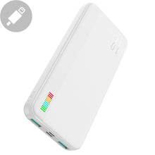 Заредете изображение във визуализатора на галерията – Joyroom powerbank 10000mAh Dazzling Series 12W white (JR-T016)
