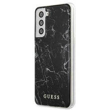 Заредете изображение във визуализатора на галерията – Оригинален гръб Guess за samsung s21 (marble / black) - TopMag
