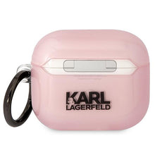 Заредете изображение във визуализатора на галерията – Karl Lagerfeld KLA3HNCHTCP Airpods 3 cover pink/pink Ikonik Choupette
