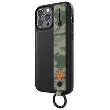 Заредете изображение във визуализатора на галерията – Adidas OR Hand Strap Case iPhone 13 Pro Max 6.7" black-camo/black-green camouflage 48671
