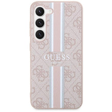 Заредете изображение във визуализатора на галерията – Guess GUHCS23SP4RPSP S23 S911 pink/pink hardcase 4G Printed Stripe
