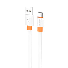 Заредете изображение във визуализатора на галерията – Borofone Cable BX89 Union - USB to Type C - 3A 1 metre white-orange
