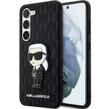 Заредете изображение във визуализатора на галерията – Karl Lagerfeld KLHCS23MSAKLHKPK S23+ S916 hardcase black/black Saffiano Monogram Ikonik
