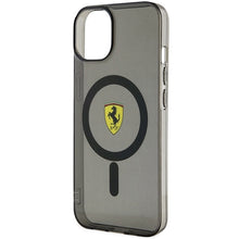 Заредете изображение във визуализатора на галерията – Original FERRARI hardcase Translucent Magsafe FEHMP14MURKK for Iphone 14 Plus Black
