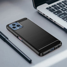 Заредете изображение във визуализатора на галерията – Carbon Case cover for T-Mobile Revvl 6 5G flexible silicone carbon cover black
