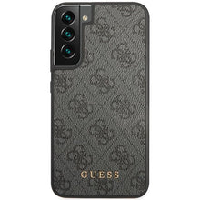 Заредете изображение във визуализатора на галерията – Guess GUHCS23SG4GFGR S23 S911 grey/grey hardcase 4G Metal Gold Logo

