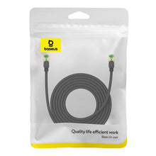 Заредете изображение във визуализатора на галерията – Baseus fast network cable RJ-45 cat.8 40Gbps 5m braided - black

