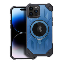 Заредете изображение във визуализатора на галерията – Armor Mag Cover case compatible with MagSafe for IPHONE 14 PRO MAX blue
