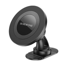 Заредете изображение във визуализатора на галерията – Borofone Car holder BH91 Ring magnetic, stick-on base black

