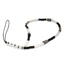 Заредете изображение във визуализатора на галерията – Guess strap gustbckh phone strap heishi beads black-white - TopMag
