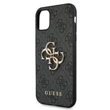Заредете изображение във визуализатора на галерията – Guess GUHCN654GMGGR iPhone 11 Pro Max szary/grey hardcase 4G Big Metal Logo
