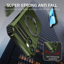 Заредете изображение във визуализатора на галерията – Tel Protect Armor Magsafe Metal Ring Case for Iphone 13 green
