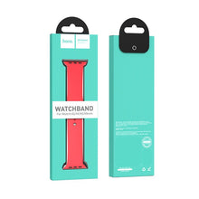 Заредете изображение във визуализатора на галерията – HOCO strap for Apple Watch 42/44/45/49mm Flexible silicone WA01 red
