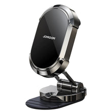 Заредете изображение във визуализатора на галерията – Joyroom car magnetic self-adhesive foldable phone holder (dashboard / cockpit) dark gray (JR-ZS312)
