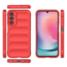 Заредете изображение във визуализатора на галерията – Magic Shield Case for Samsung Galaxy A24 4G flexible armored cover red
