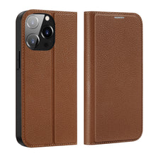 Заредете изображение във визуализатора на галерията – Dux Ducis Skin X2 case for iPhone 14 Pro case with magnetic flap brown
