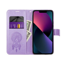 Заредете изображение във визуализатора на галерията – MEZZO Book case for IPHONE 15 Pro dreamcatcher purple
