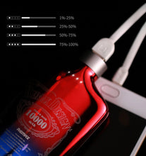 Заредете изображение във визуализатора на галерията – Remax Jeni powerbank 10000mAh 2x USB 2.1A blue-red (RPP-90 blue)
